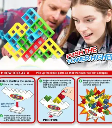 Team Tower Game For Kids & Adults
