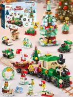 Holiday Countdown Calendar for Kids - Build & Play Christmas Blocks