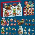 Holiday Countdown Calendar for Kids - Build & Play Christmas Blocks