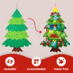 DIY Felt Christmas Tree for Kids 🎄