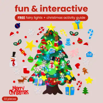 DIY Felt Christmas Tree for Kids 🎄