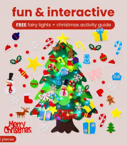 DIY Felt Christmas Tree for Kids 🎄