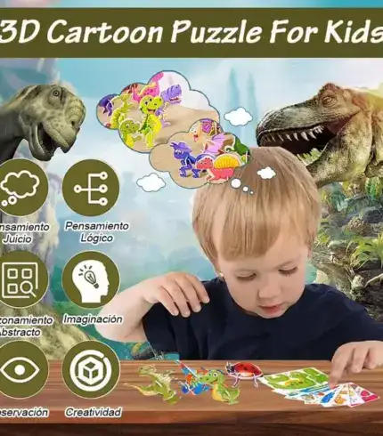 3D Cartoon Puzzle for Kids