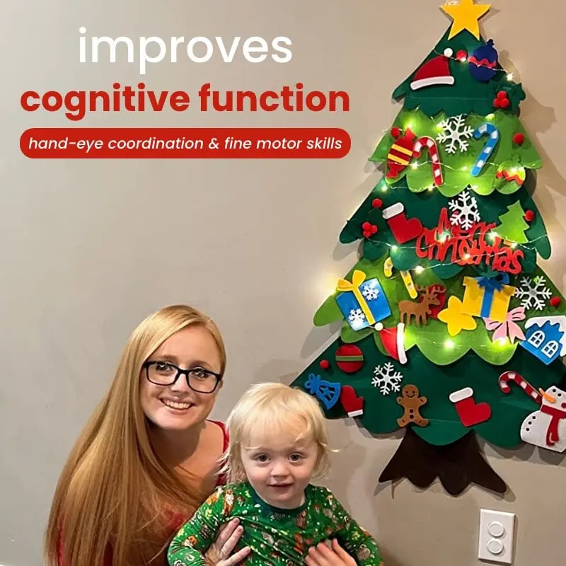 Felt Christmas tree for toddlers