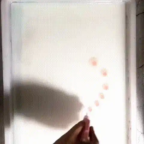 Water Marbling Paint Art Kit process
